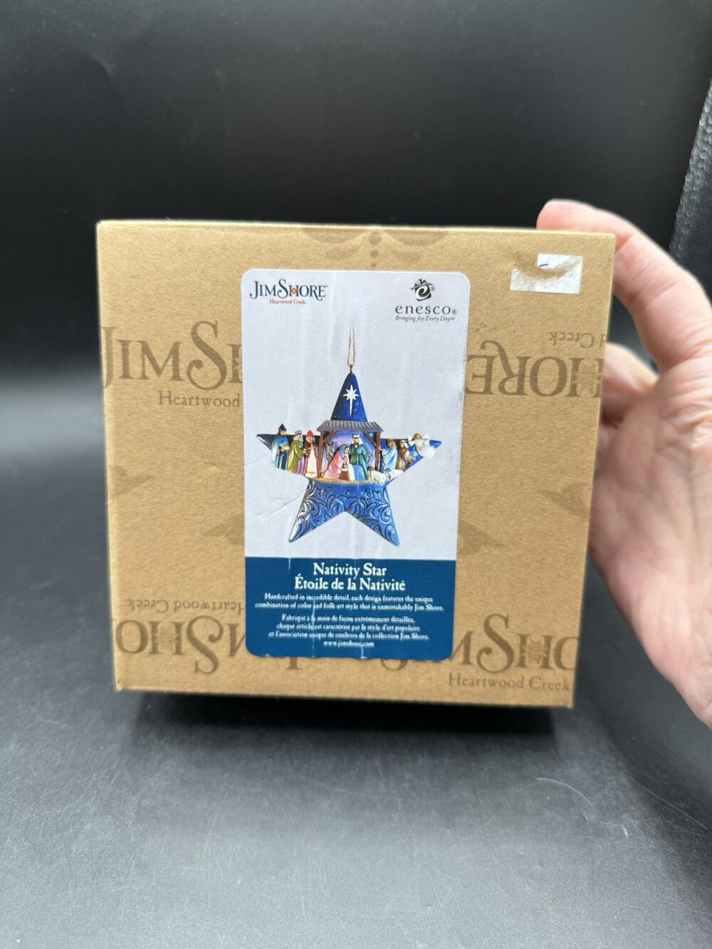 Jim Shore Enesco Heartwood Creek NATIVITY STAR Hanging Ornament MIB -48D